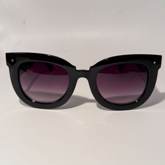 1636 NEW Oversized Black Cat Eye Sunglasses UV Protection Sexy Chic Style - Picture 2 of 9